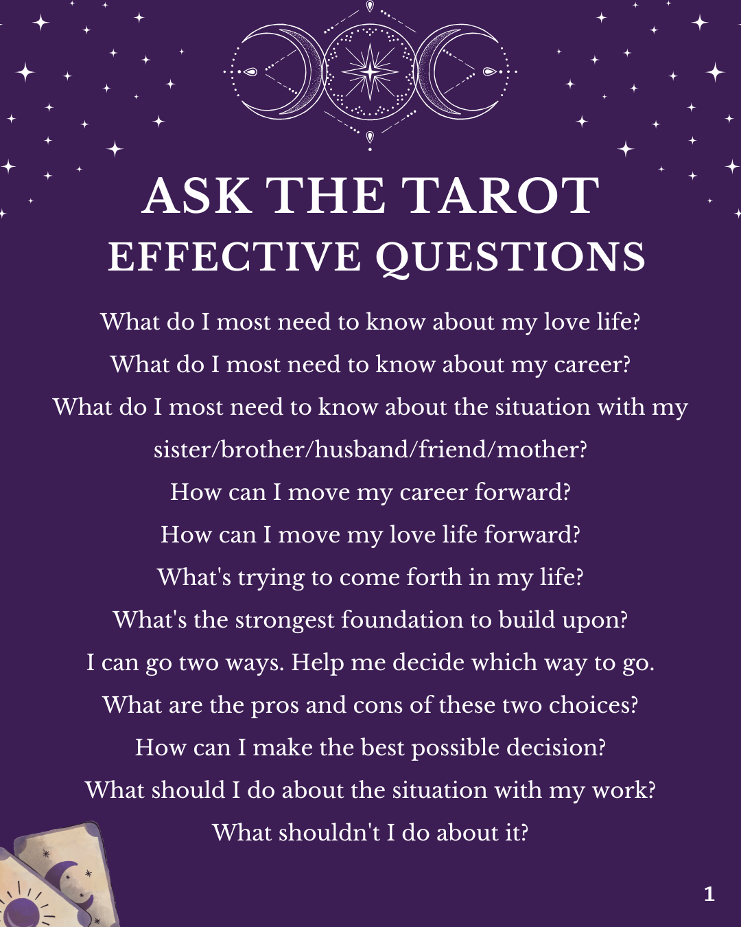 Angelic Vision Tarot - Ask the Tarot Effecitve Questions Part 1