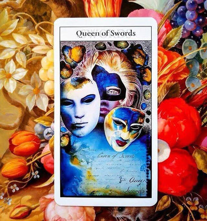 Angel  & Tarot Card Reading - cards queen of swords